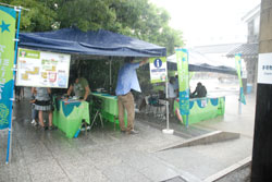 二日目のお昼頃には豪雨に見舞われました。